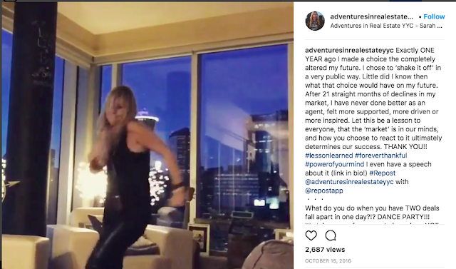 Sarah's video (click photo to watch) to motivate herself and others on IG.